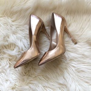 Rose Gold High Heels Size 9